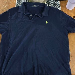 Navy blue polo shirt